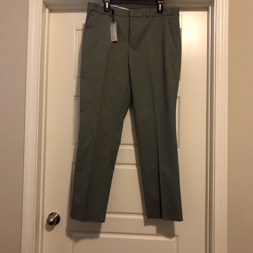 Express slim fit straight leg Gray/silver pants